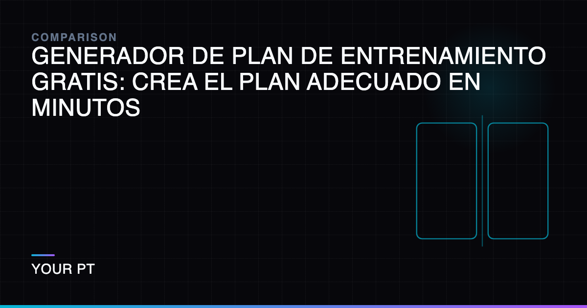 Generador de Plan de Entrenamiento Gratis: Crea el Plan Adecuado en Minutos