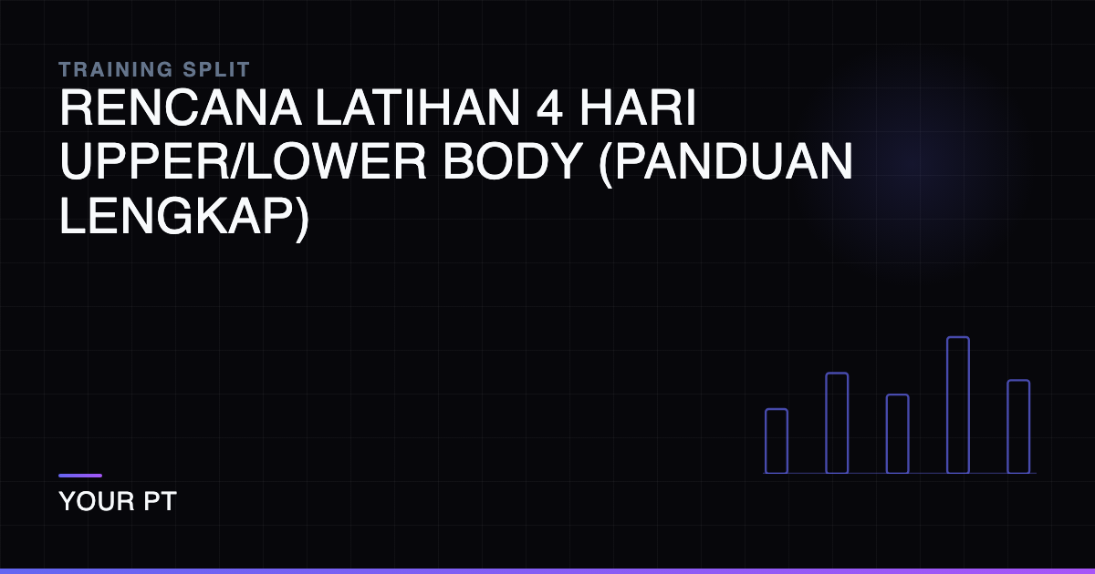 Rencana Latihan 4 Hari Upper/Lower Body (Panduan Lengkap)
