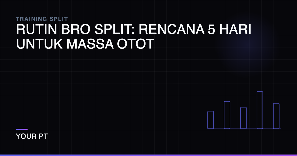 Rutin Bro Split: Rencana 5 Hari untuk Massa Otot