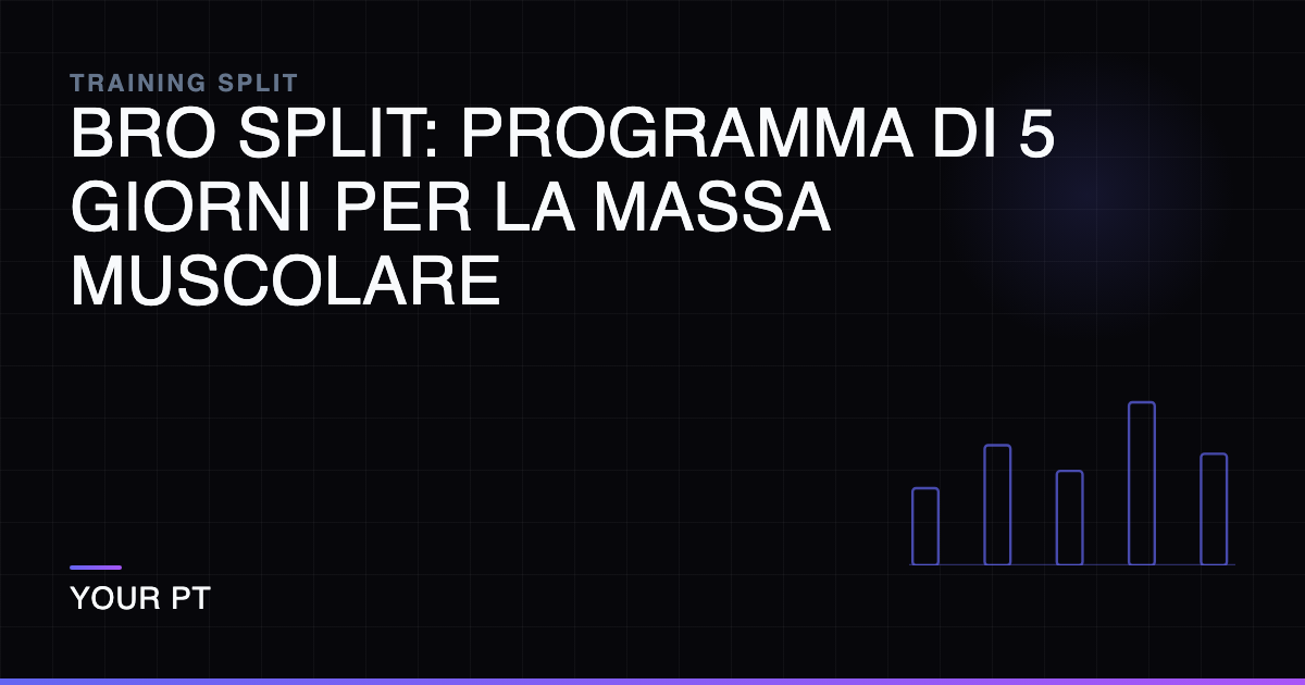 Bro Split: Programma di 5 Giorni per la Massa Muscolare