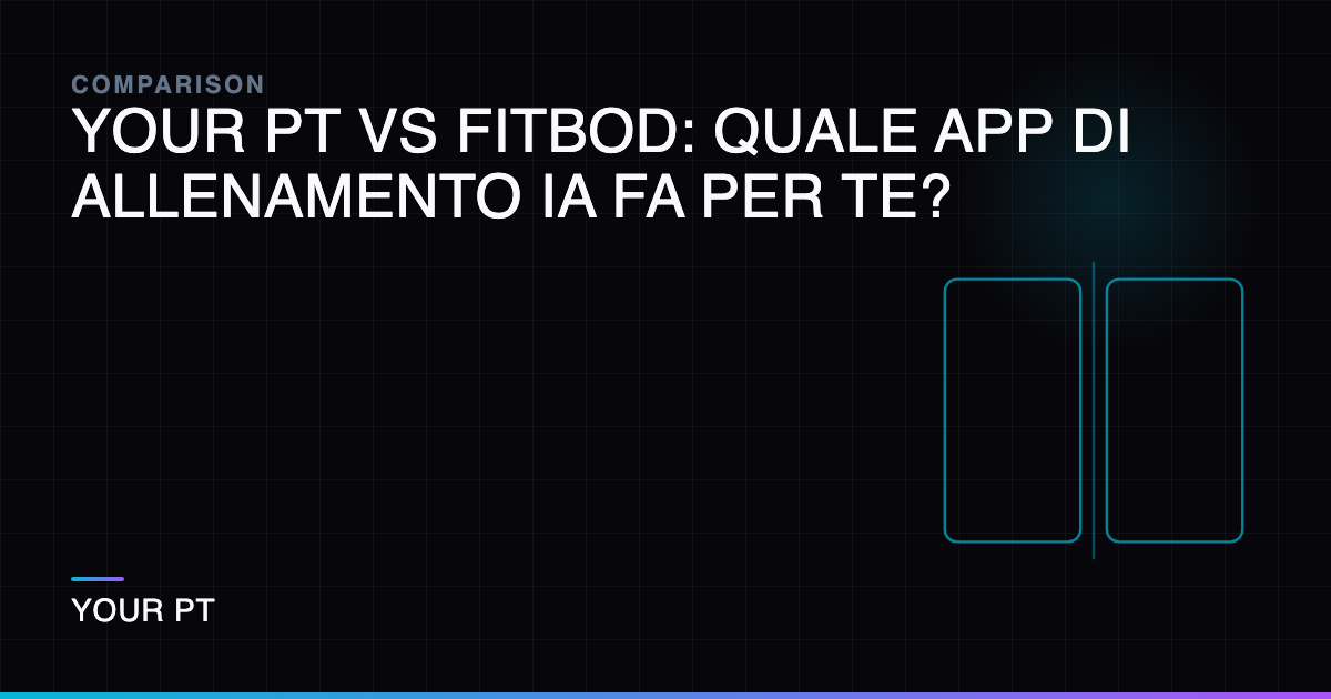 Your PT vs Fitbod: Quale App di Allenamento IA Fa per Te?