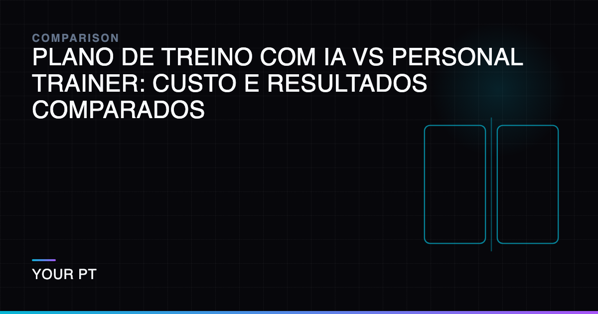 Plano de Treino com IA vs Personal Trainer: Custo e Resultados Comparados